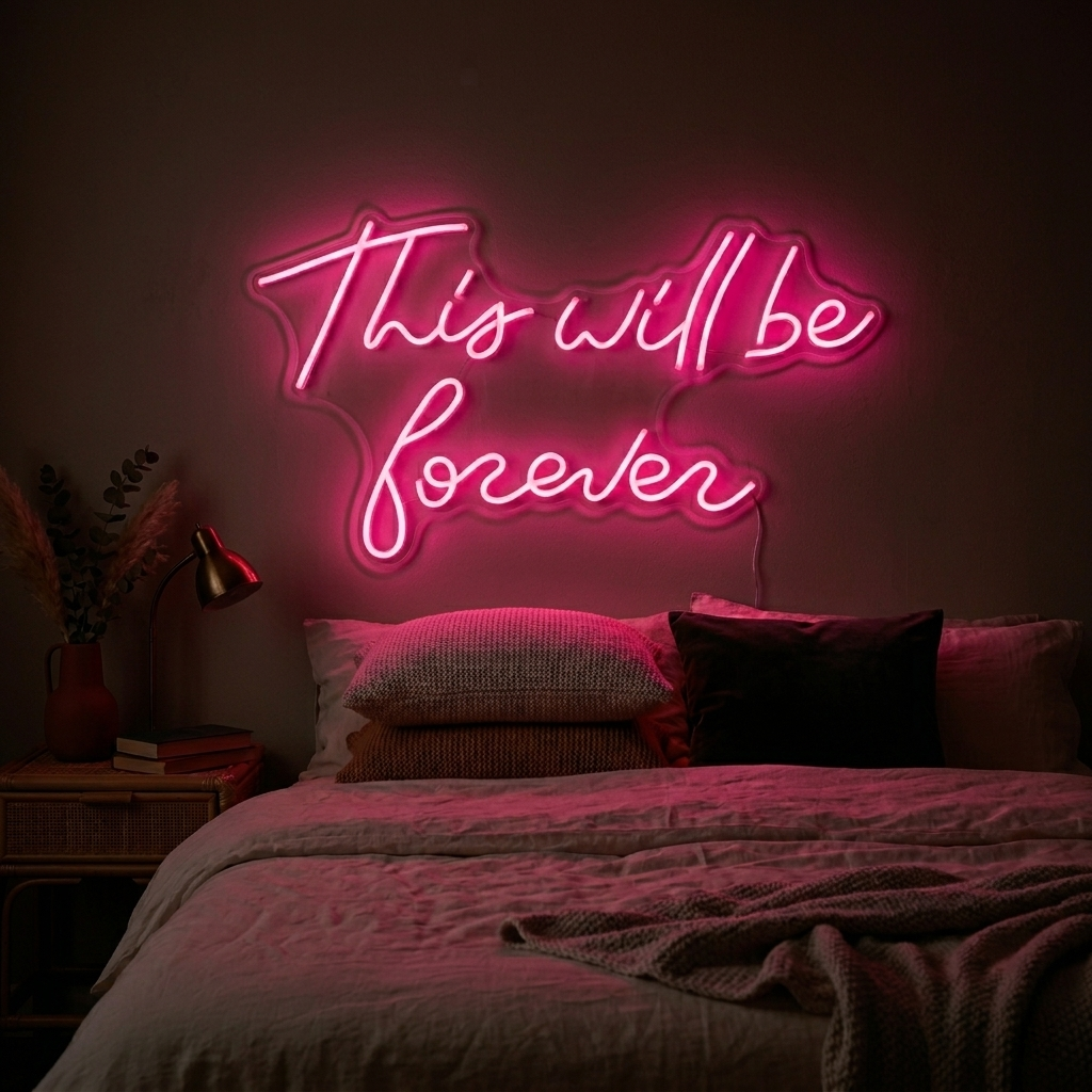 "This Will Be Forever" Neonkyltti