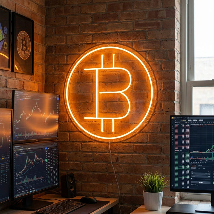 "Bitcoin" Neonkyltti