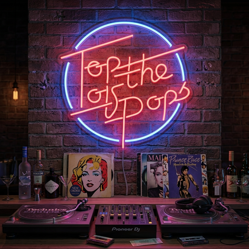 "Top of The Pops" Neonkyltti