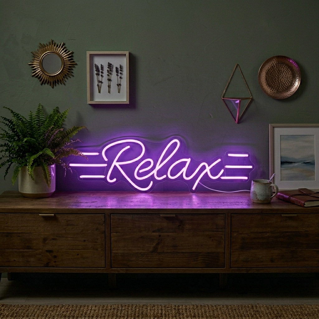 "Relax" Neonkyltti