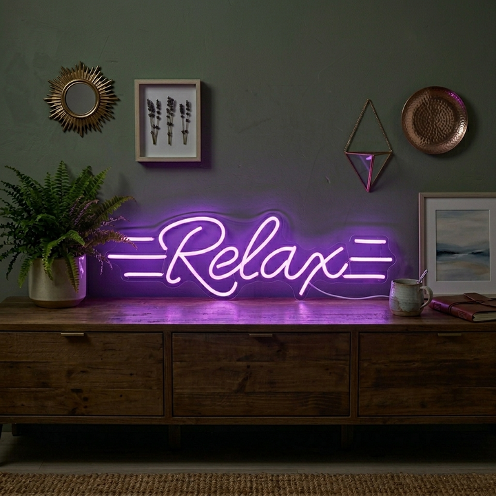"Relax" Neonkyltti