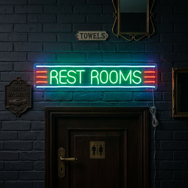 "Restroom" Neonkyltti