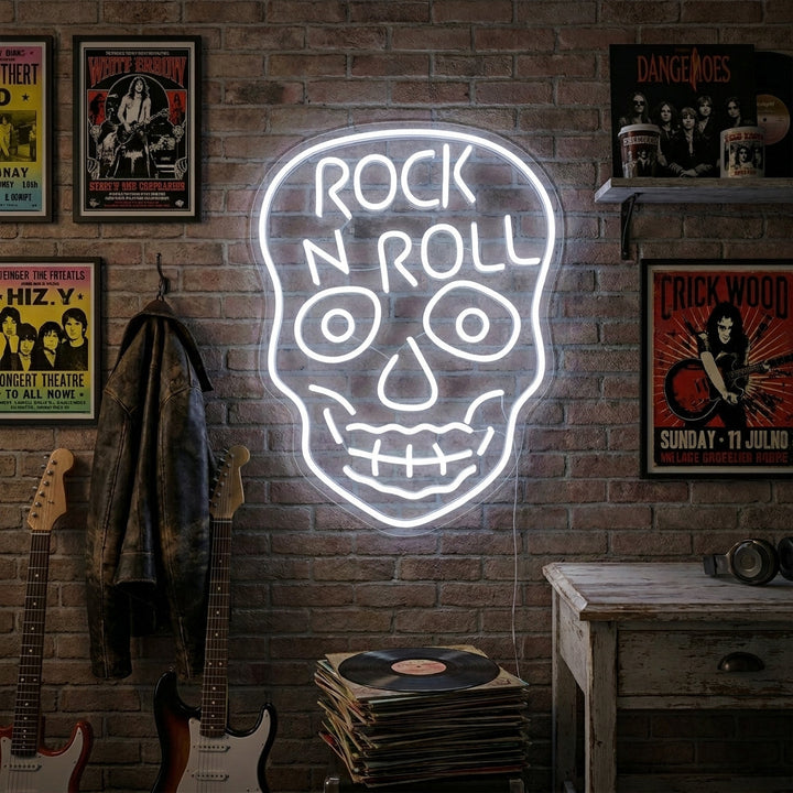 "Rock N Roll, Kallo" Neonkyltti