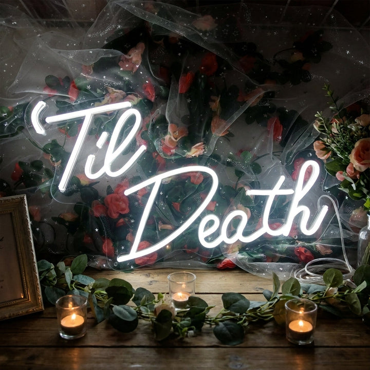 "Til Death" Neonkyltti