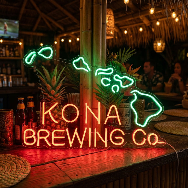 "Kona Brewing Co Olut" Neonkyltti