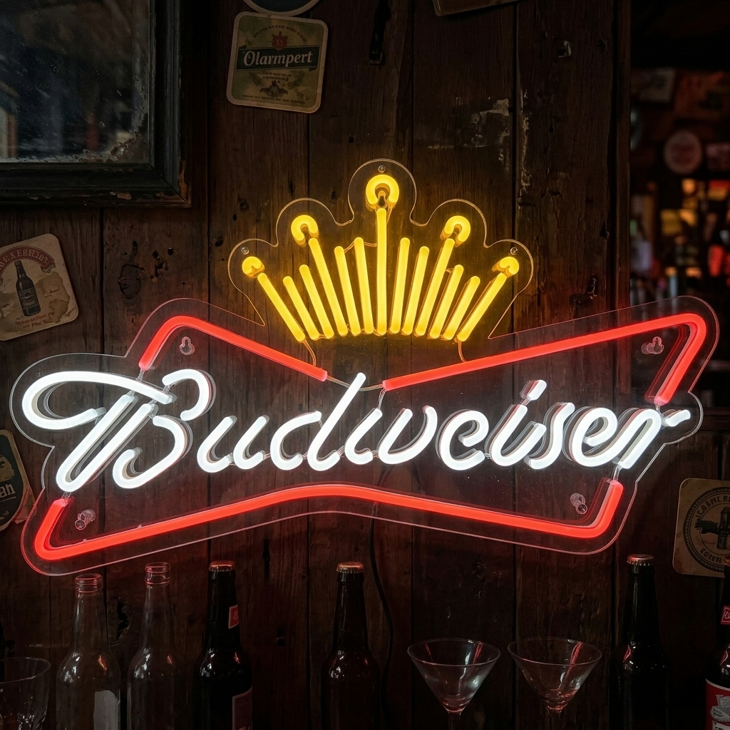 "Budweiser King of It Up" Neonkyltti