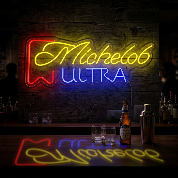 "Michelob Ultra Olutbaari" Neonkyltti