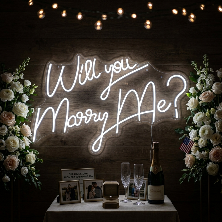 "Will You Marry Me" Neonkyltti