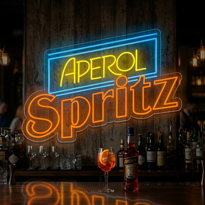 "Aperol Spritz Olutbaari" Neonkyltti