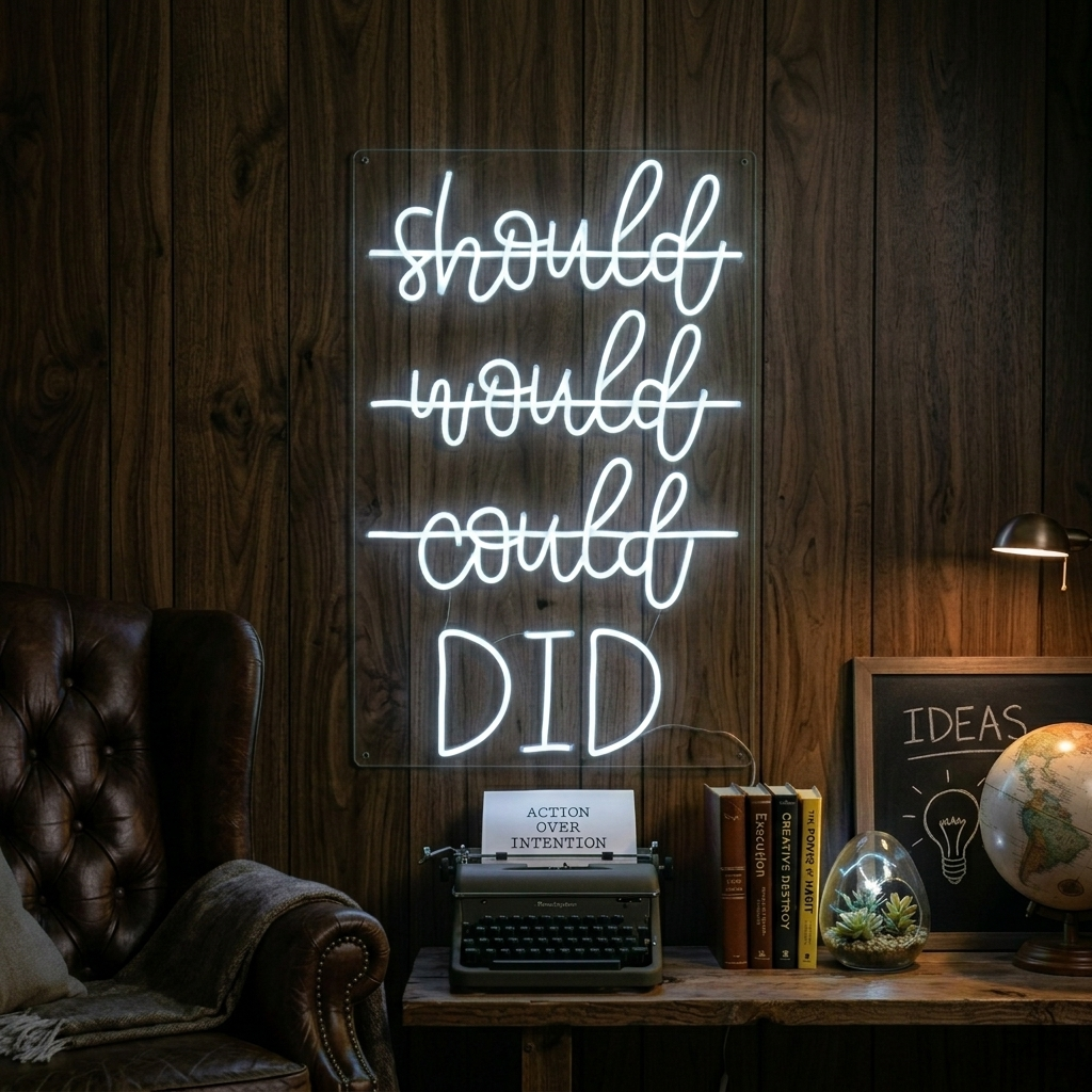 "Should Would Could Did" Neonkyltti