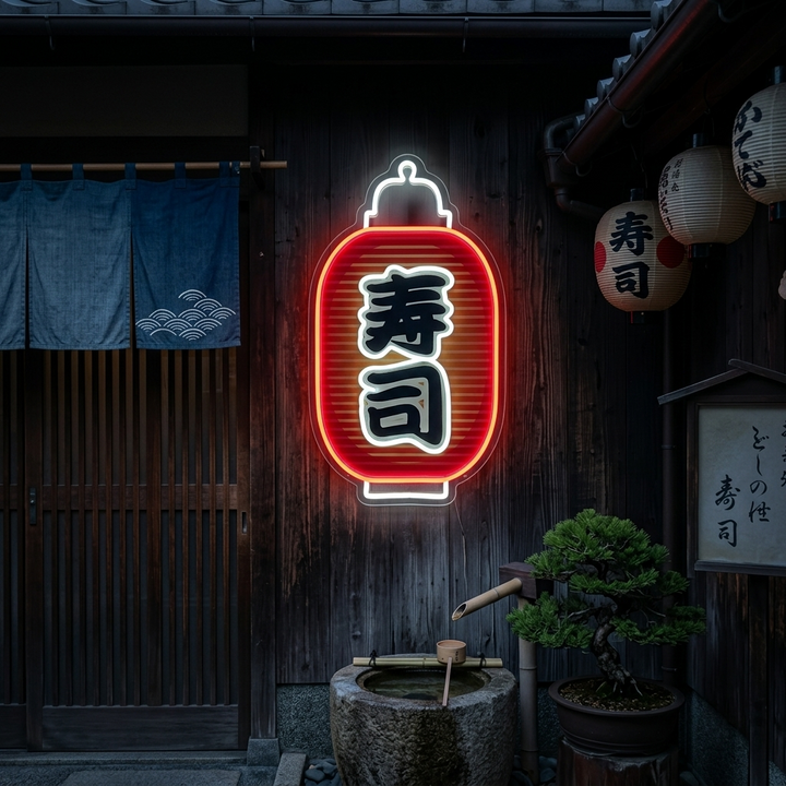 Sushi Neonkyltti, Japanilainen ravintola sisustus