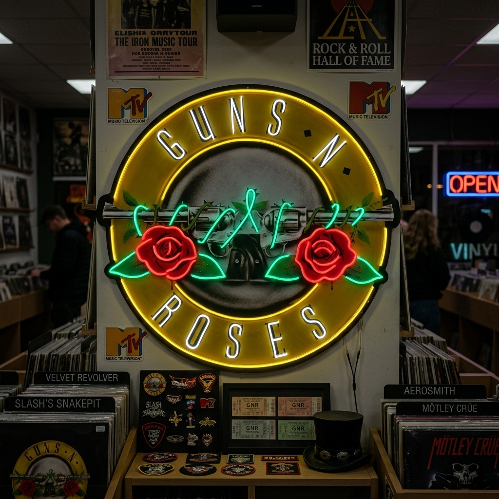 "Guns N Roses" Neonkyltti