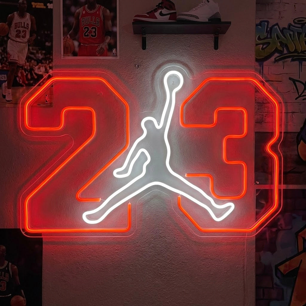 "Air Jordan 23" Neonkyltti