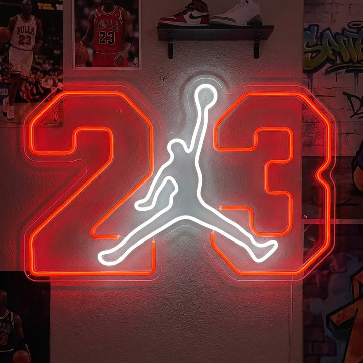 "Air Jordan 23" Neonkyltti