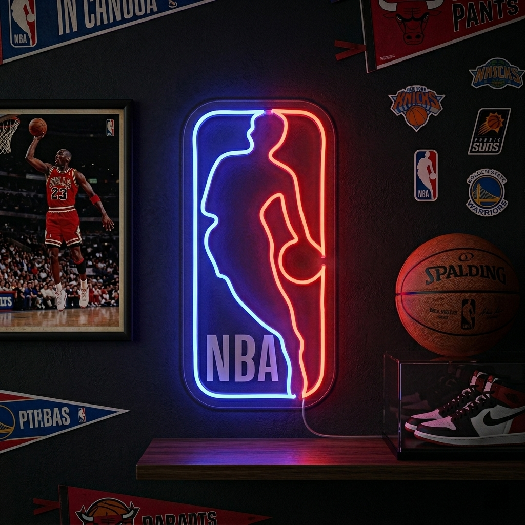 "koripallo ottelu logo" Neonkyltti
