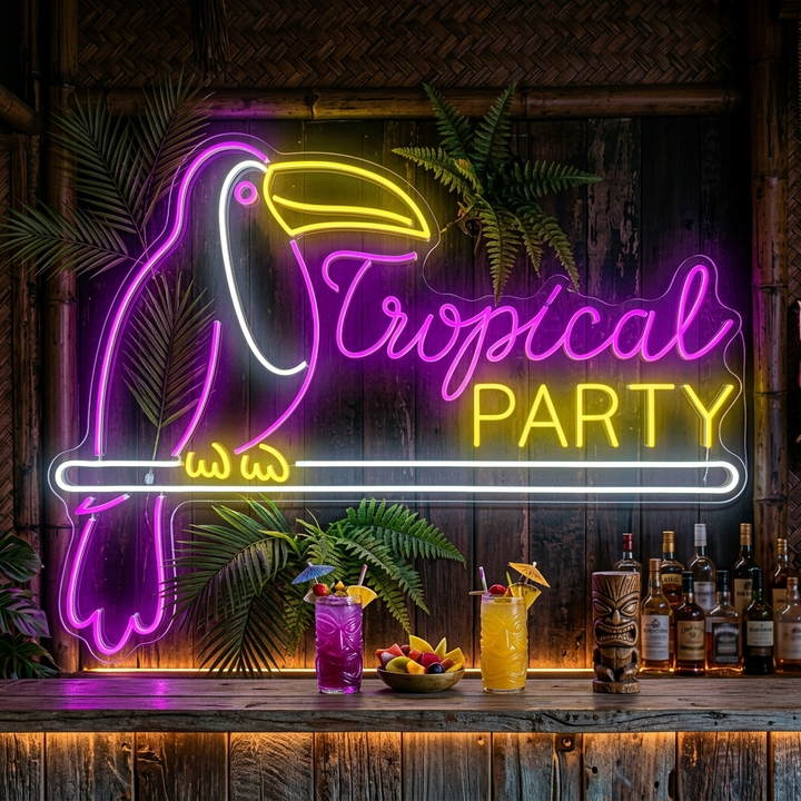 "Tropical Party" Neonkyltti