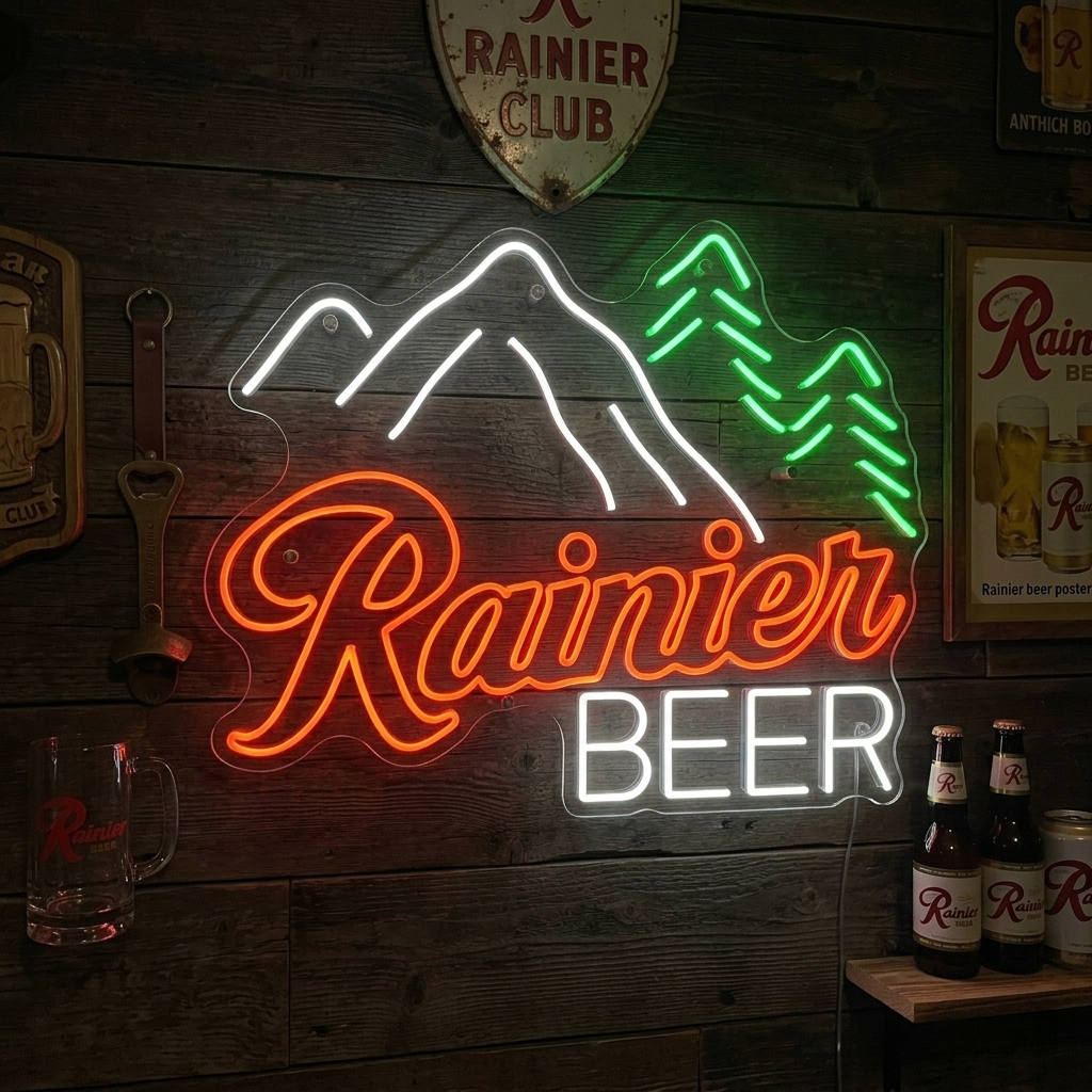 "Rainier Beer" Neonkyltti