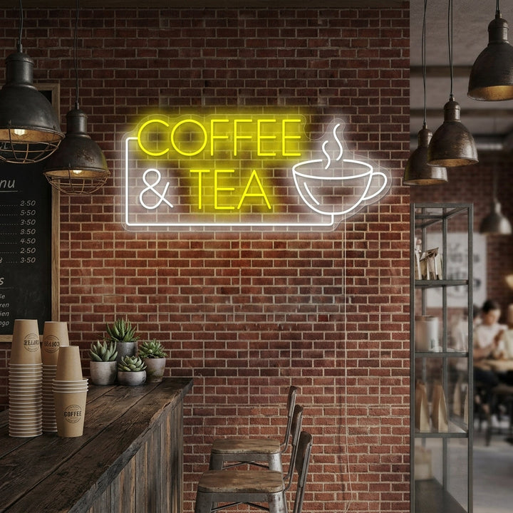 "Coffee & Tea" Neonkyltti