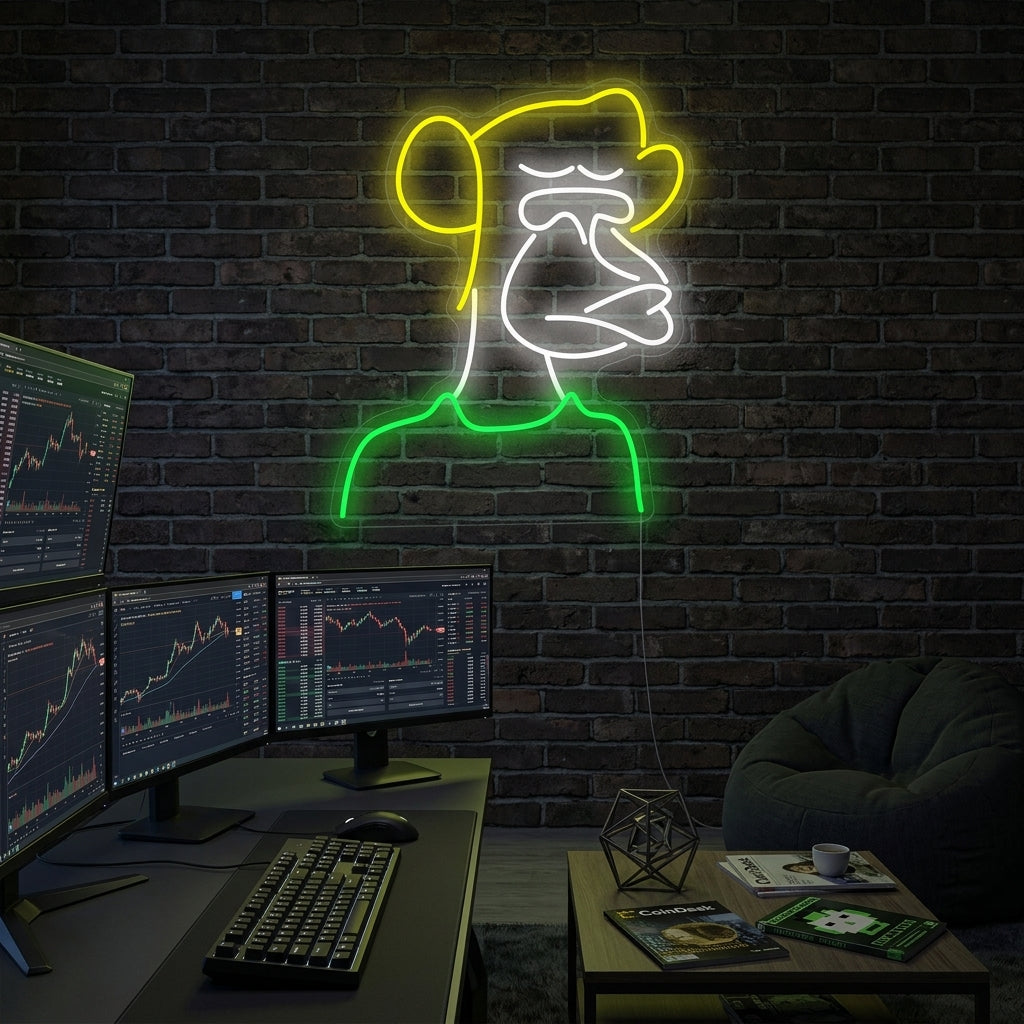 "Bored Ape" Neonkyltti