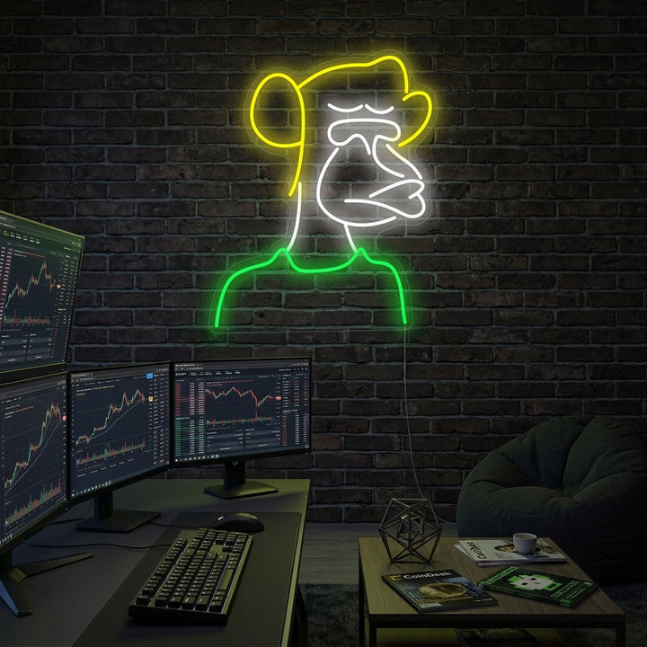 "Bored Ape" Neonkyltti