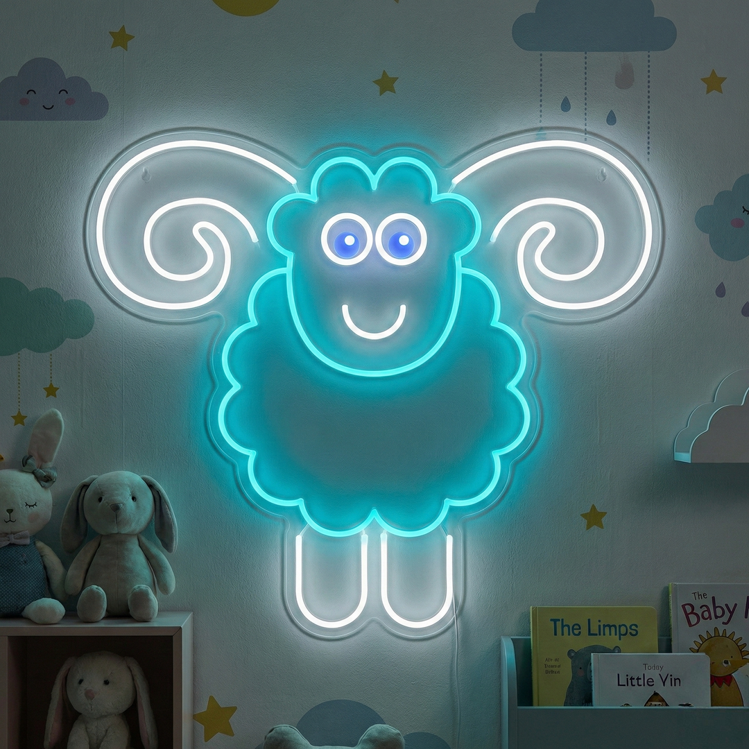 "Lampaat" Neonkyltti