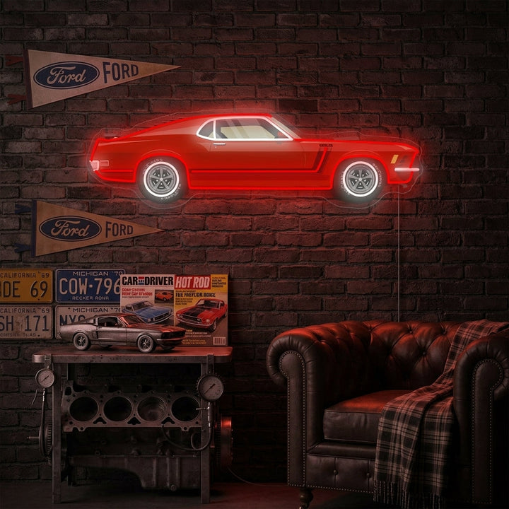 "American Muscle Car" Neonkyltti