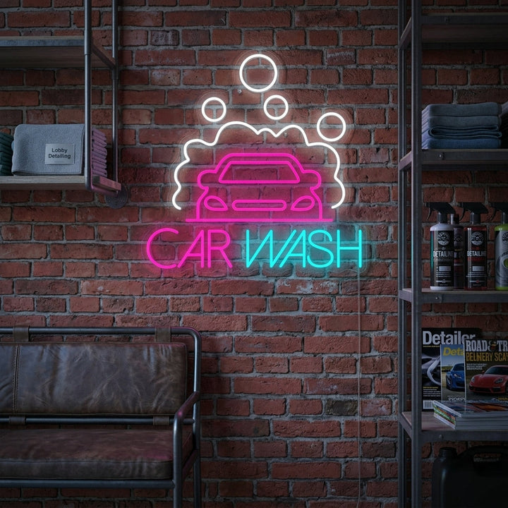 "Car Wash" Neonkyltti