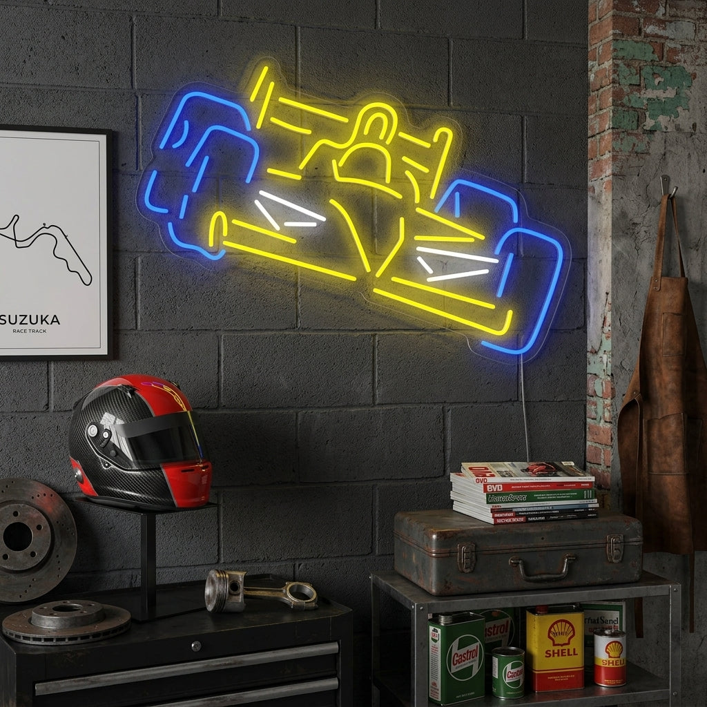 "Formula A Racing" Neonkyltti