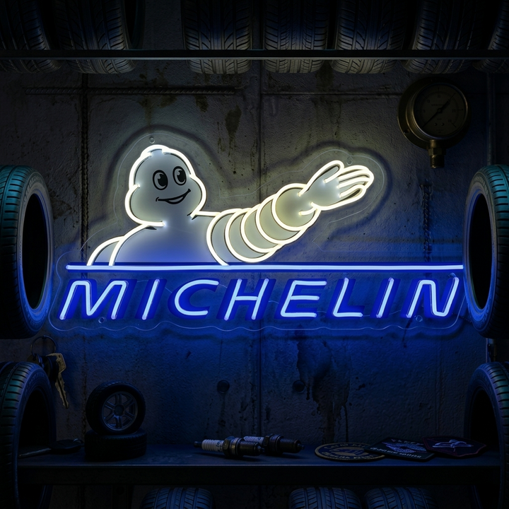 "Michelin-logo" Neonkyltti