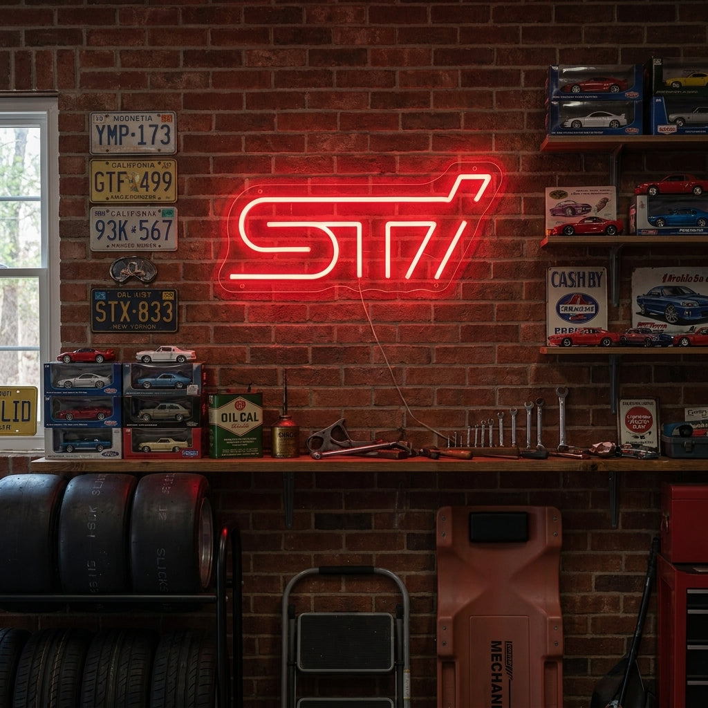 "Sti-logo" Neonkyltti