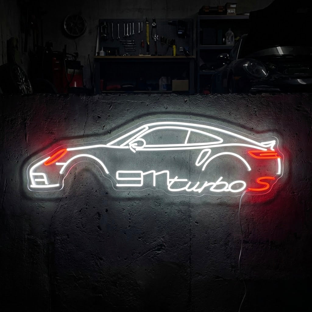 "Turbo S auto" Neonkyltti