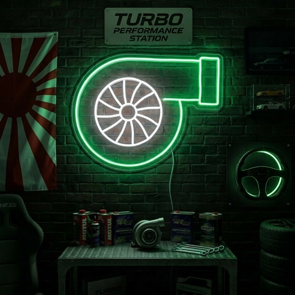 "Turbo" Neonkyltti