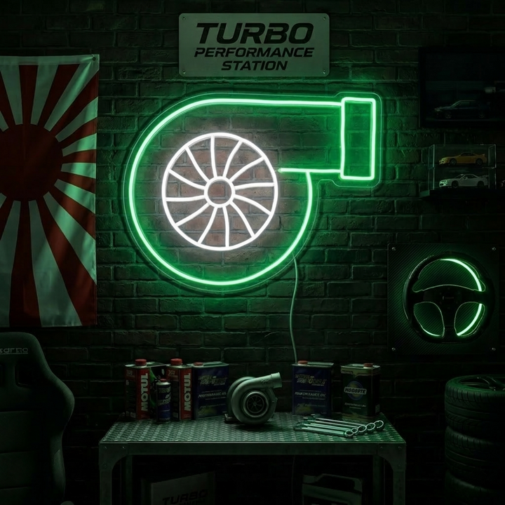 "Turbo" Neonkyltti