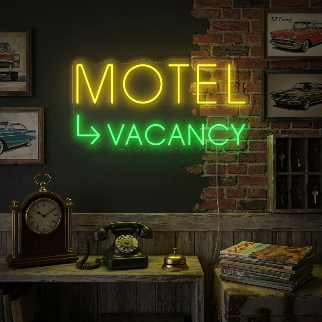 "Motel Vacancy" Neonkyltti