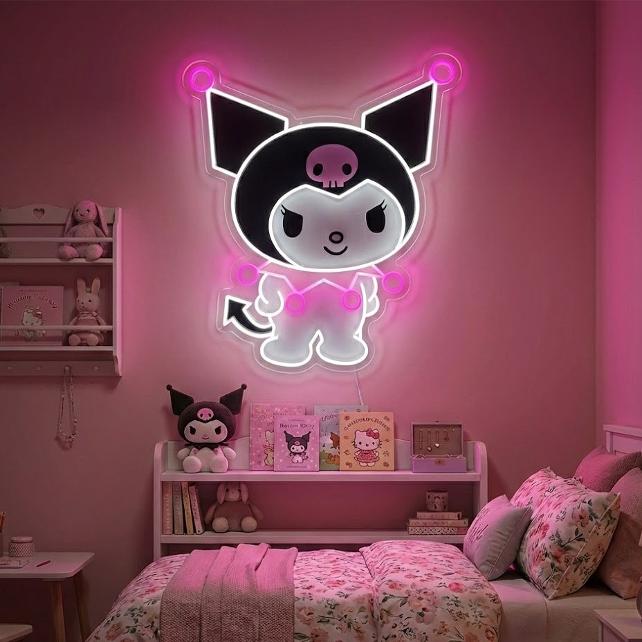 "Kuromi Anime" Neonkyltti