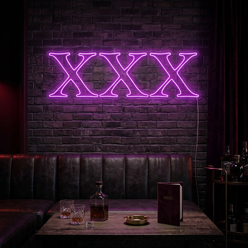 "XXX Adult Sex Shop Logo" Neonkyltti