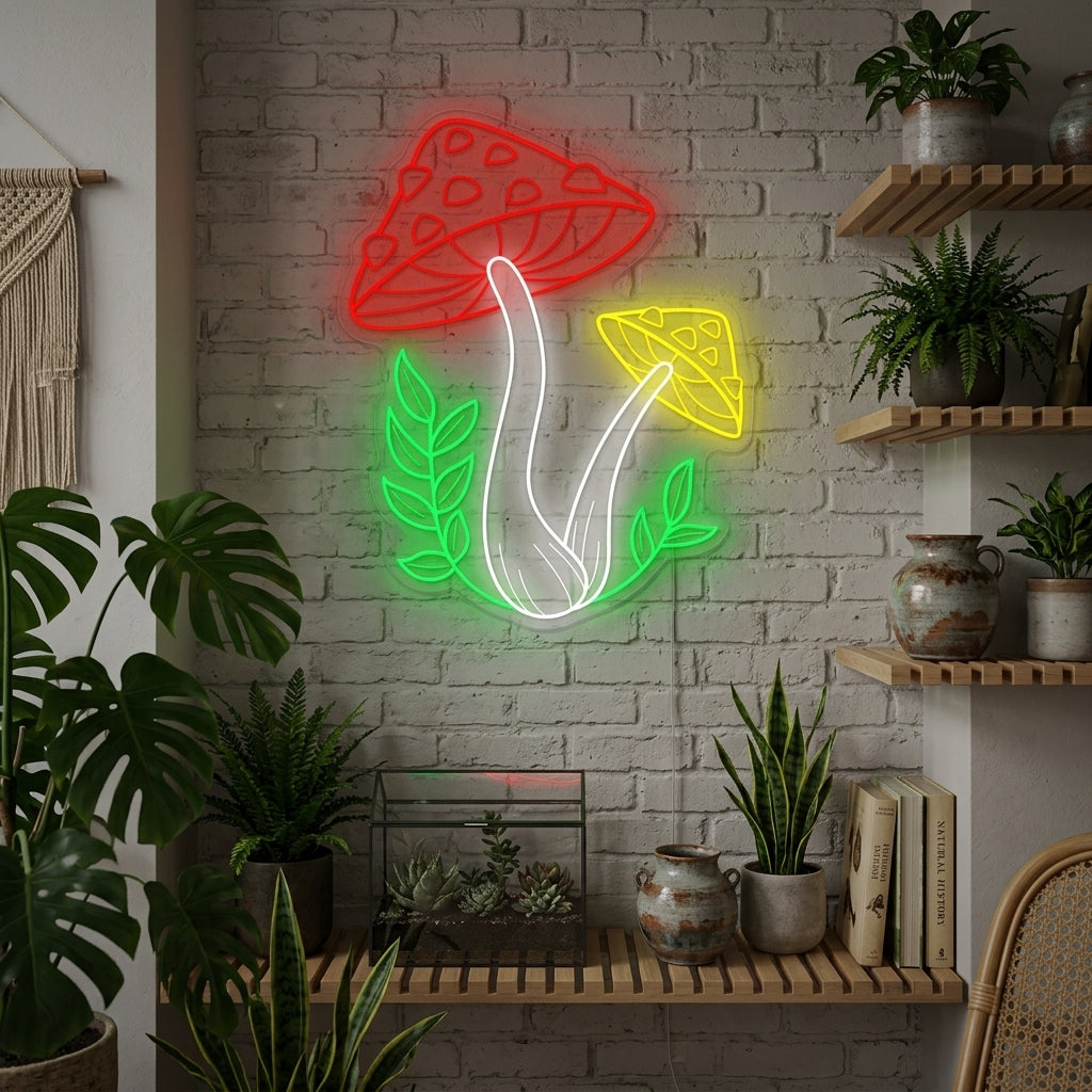 "Sieni" Neonkyltti