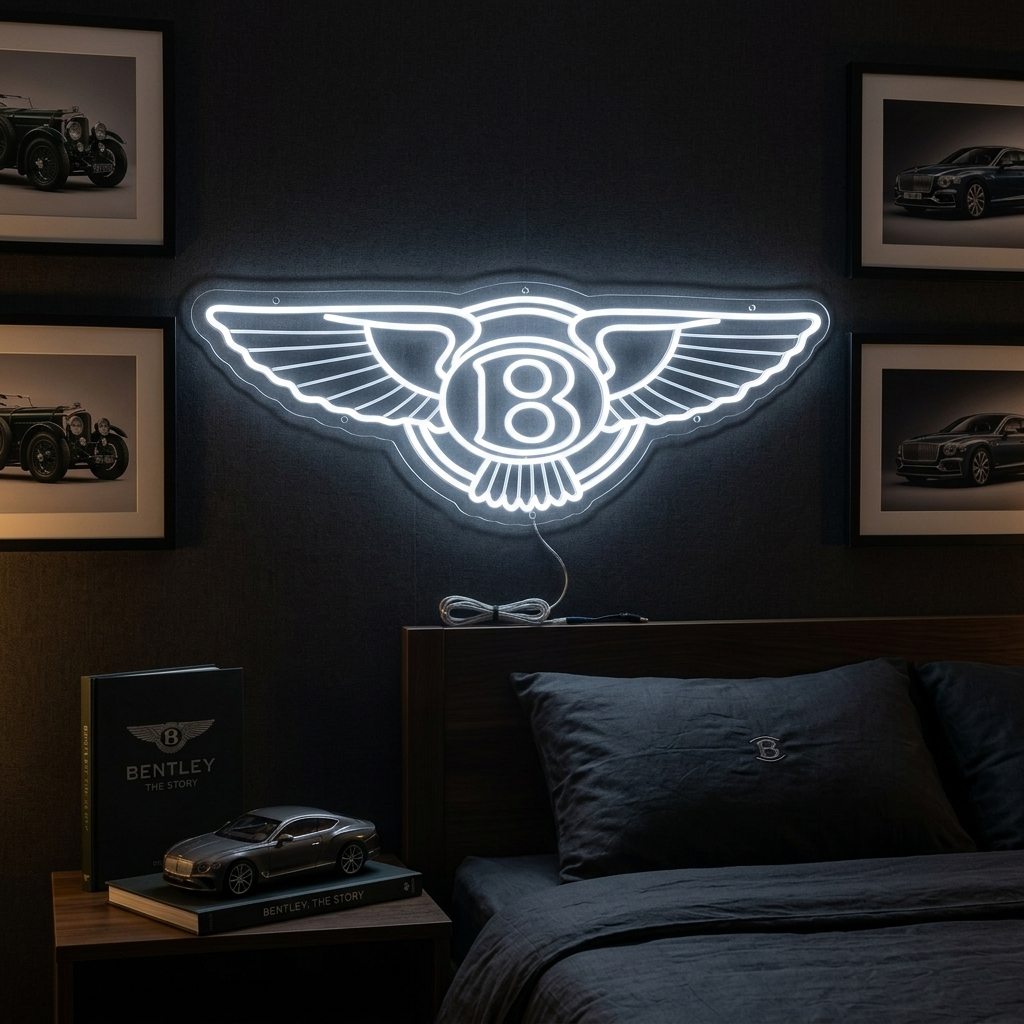 "Bentley-embleemi" Neonkyltti