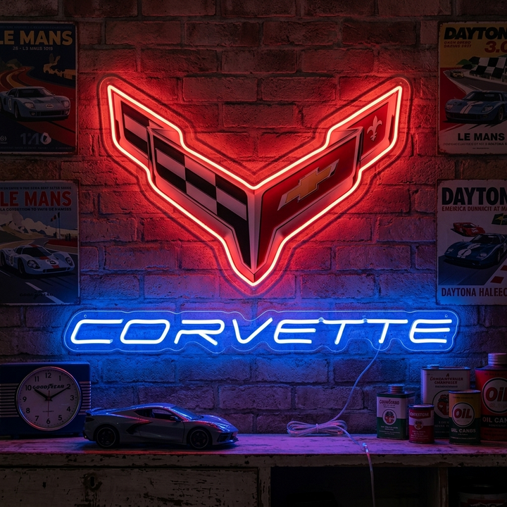 "Corvette-logo" Neonkyltti