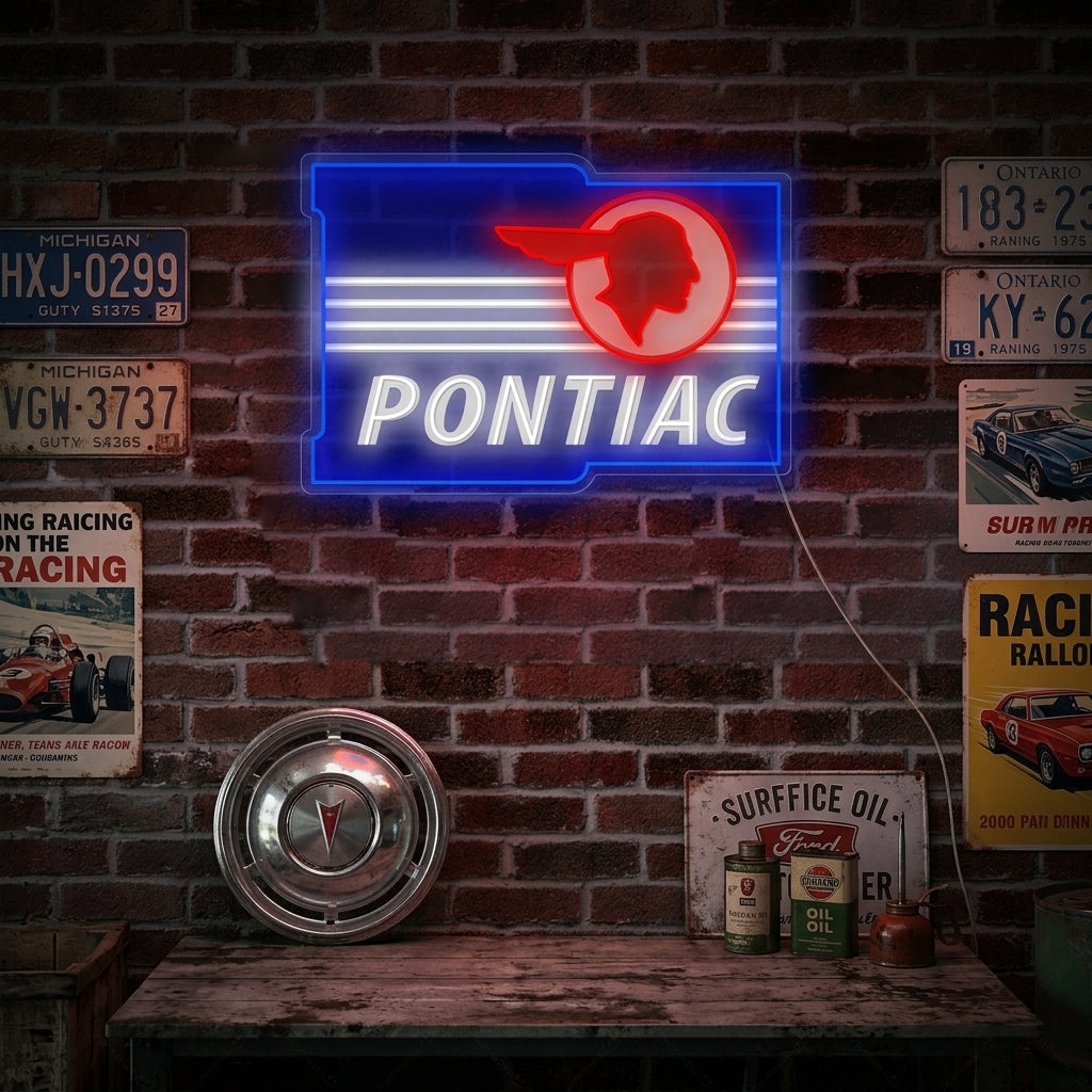 "Ponti-Car" Neonkyltti