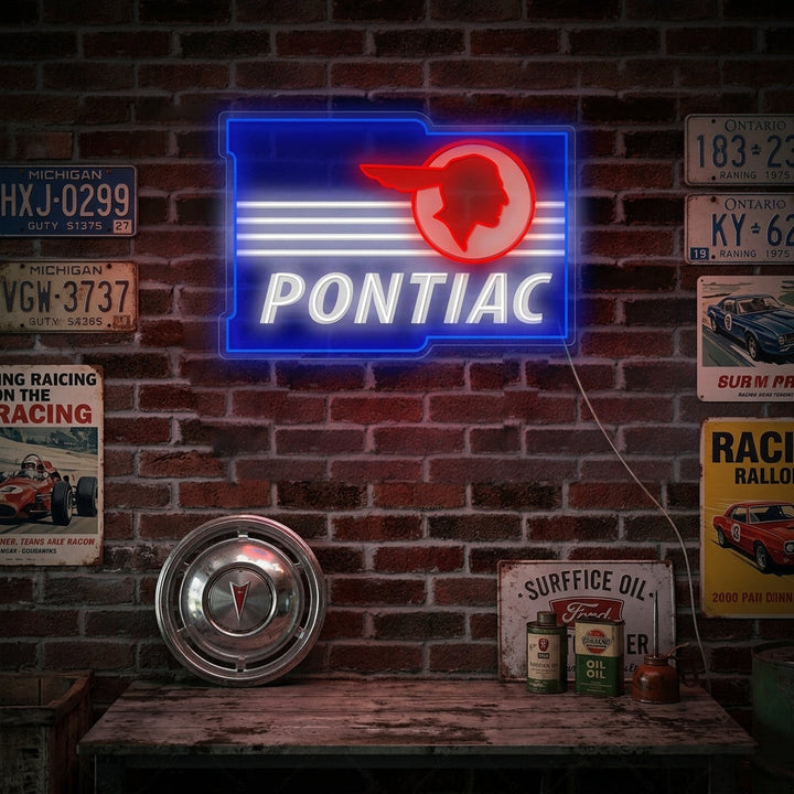 "Ponti-Car" Neonkyltti