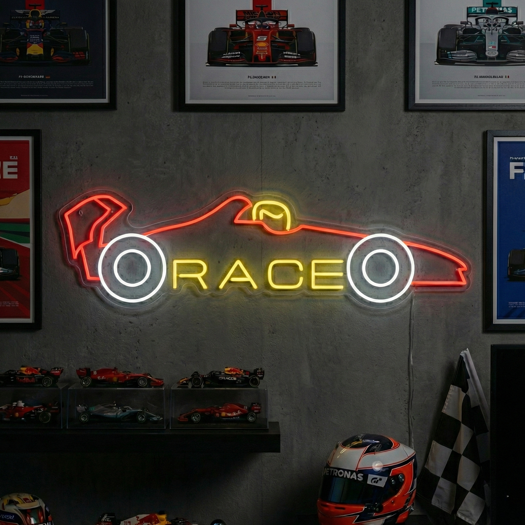 "Race Car" Neonkyltti