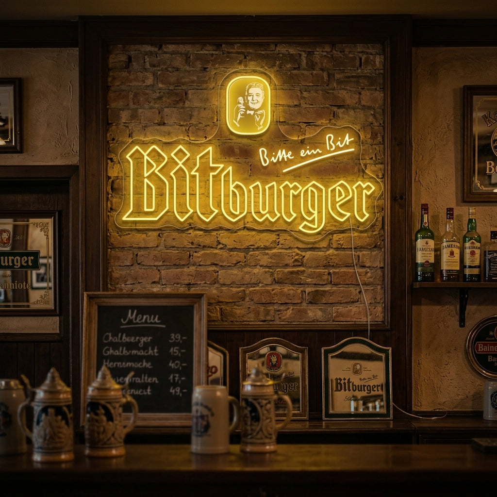 "Bitburger" Neonkyltti