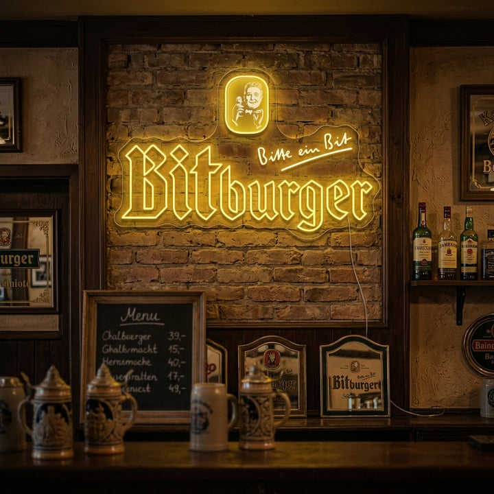 "Bitburger" Neonkyltti