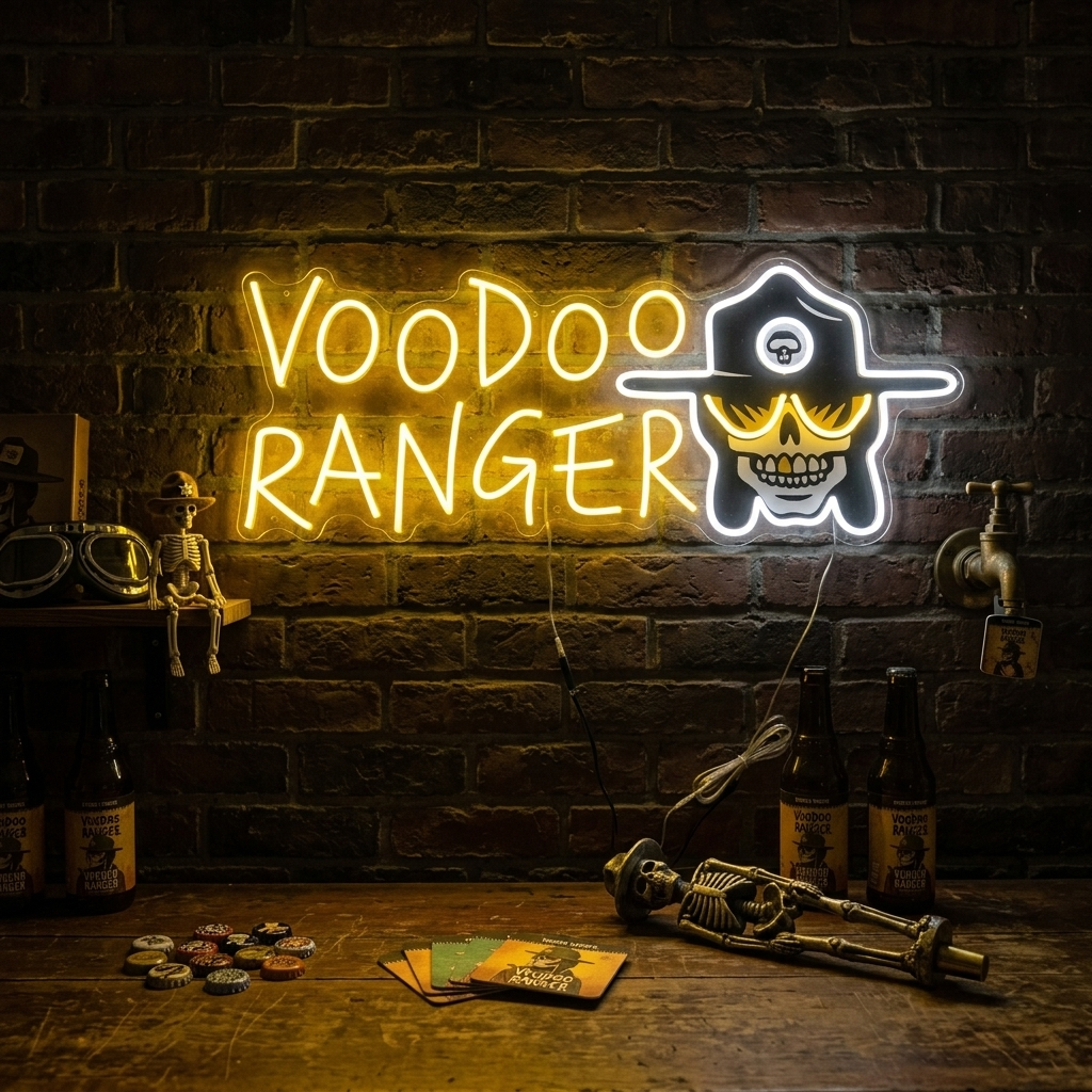 "Voodoo Ranger" Neonkyltti