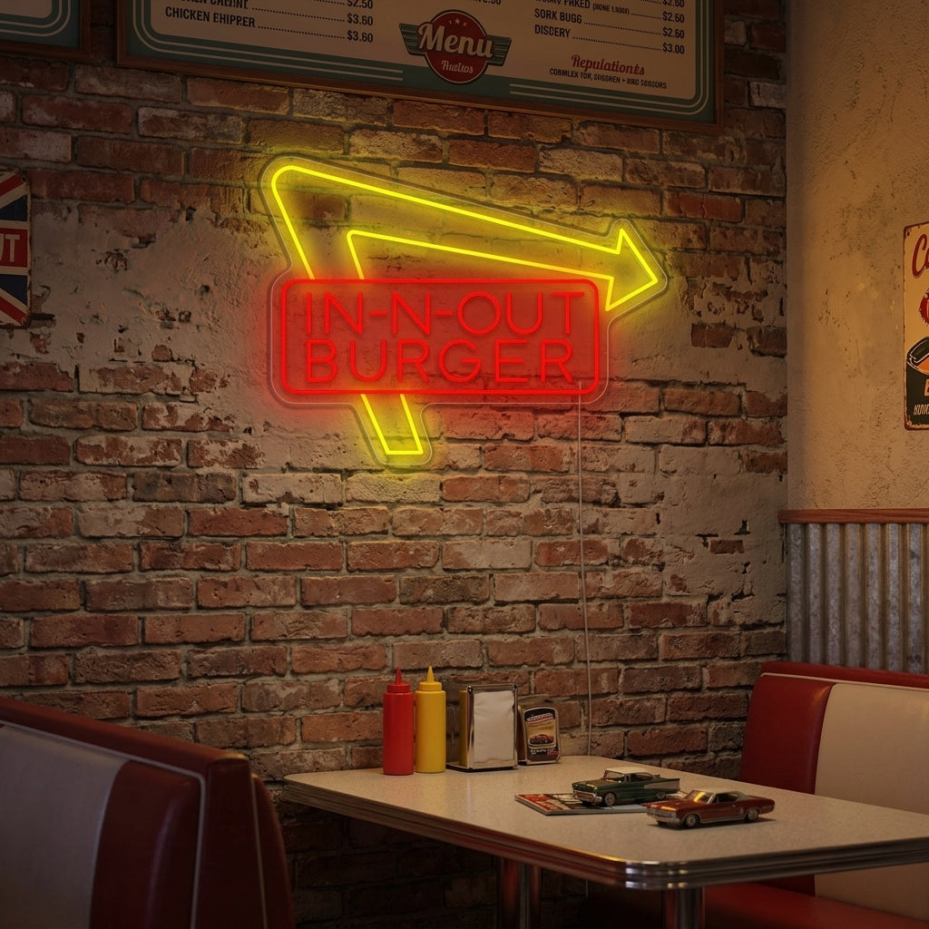"In-N-Out Burger" Neonkyltti
