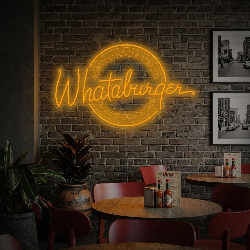 "Whataburger" Neonkyltti