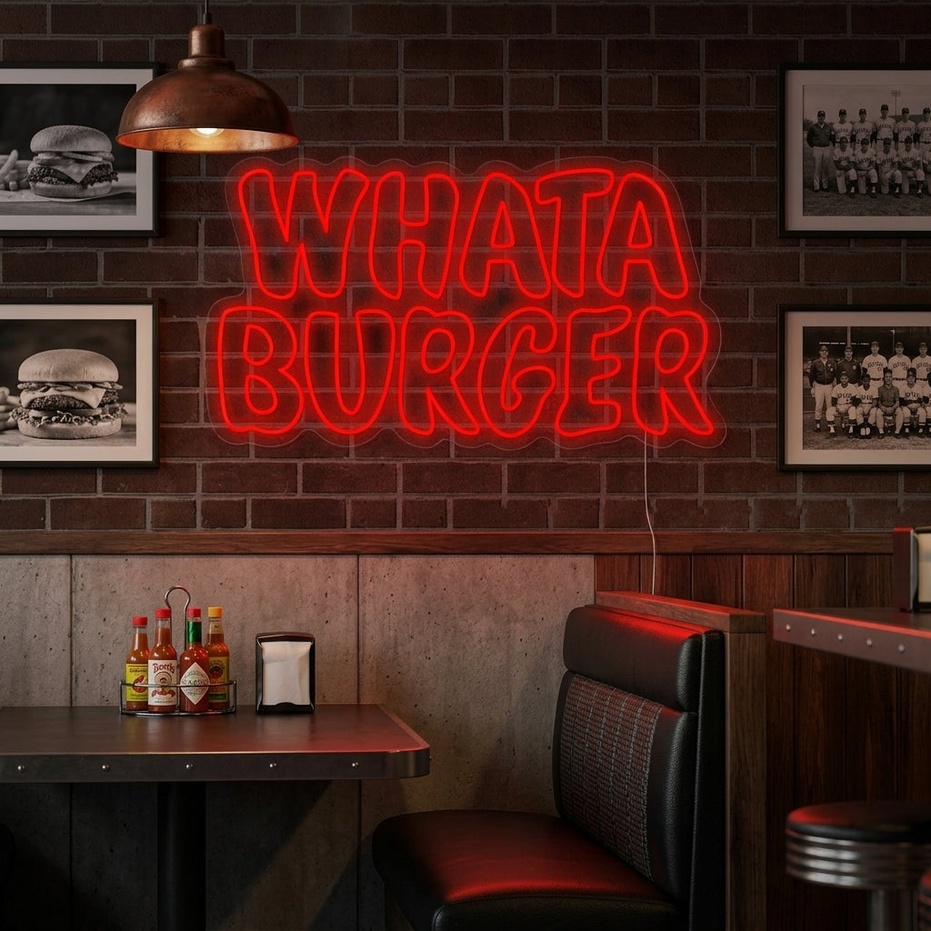 "Whataburger" Neonkyltti