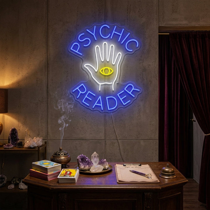 "Psychic Reader" Neonkyltti