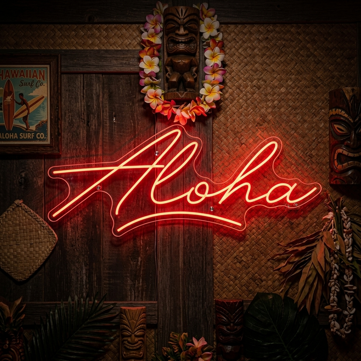 "Aloha" Neonkyltti